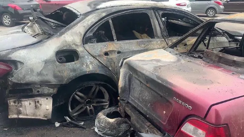 В Солнечногорске подожгли автомобиль