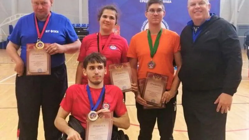 Четыре медали завоевали электростальцы на чемпионате по армреслингу среди лиц с нарушениями ОПД