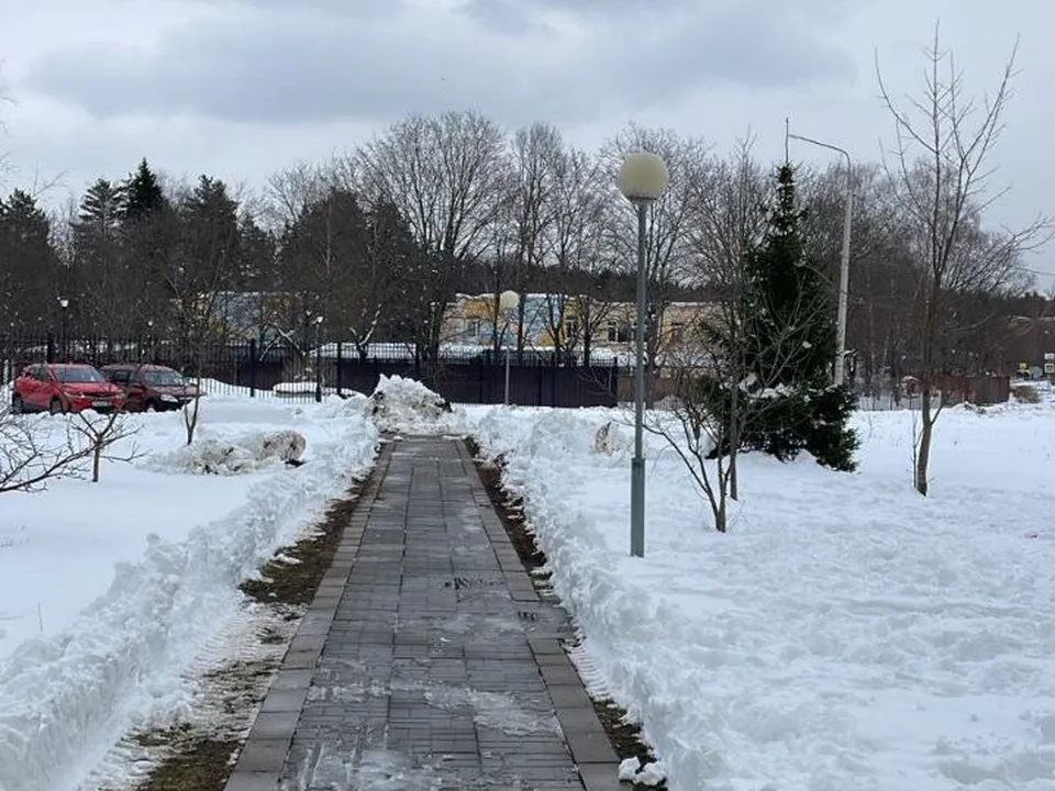 Тропинка, которую расчистили от снега. Фото: пресс-служба администрации г.о. Черноголовка