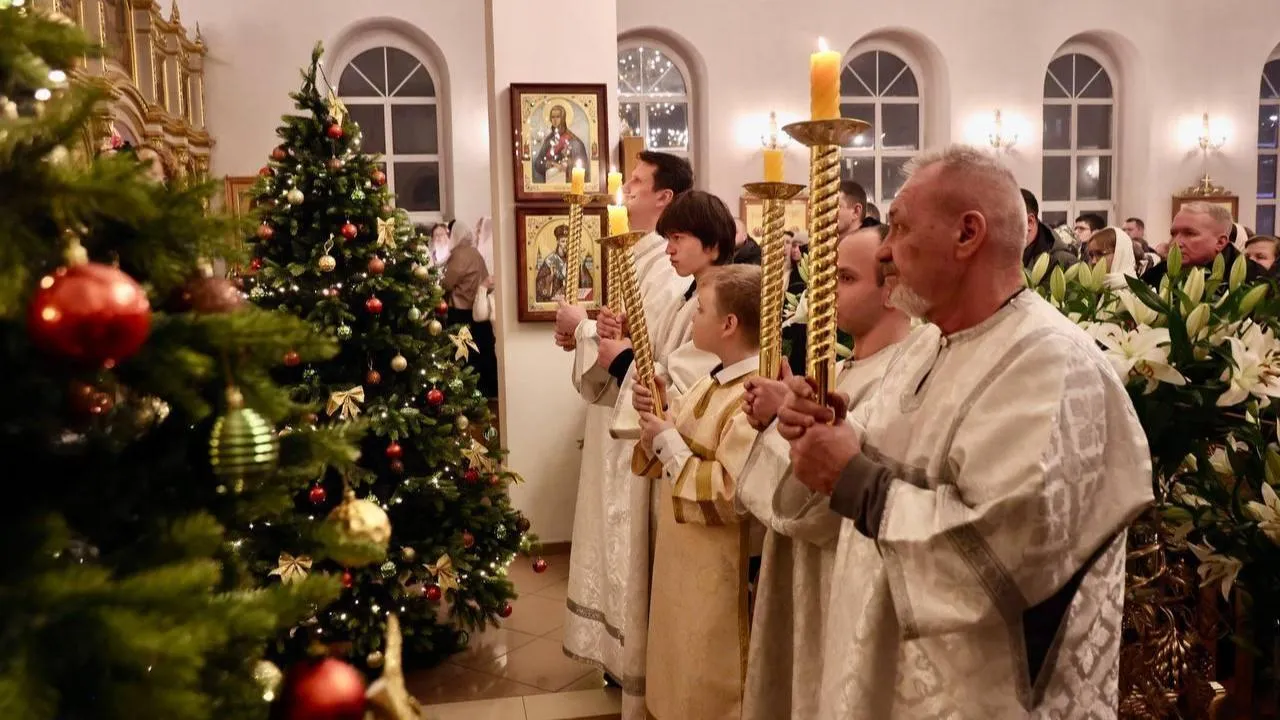 В Казанском храме Павловского Посада прошло Рождественское богослужение