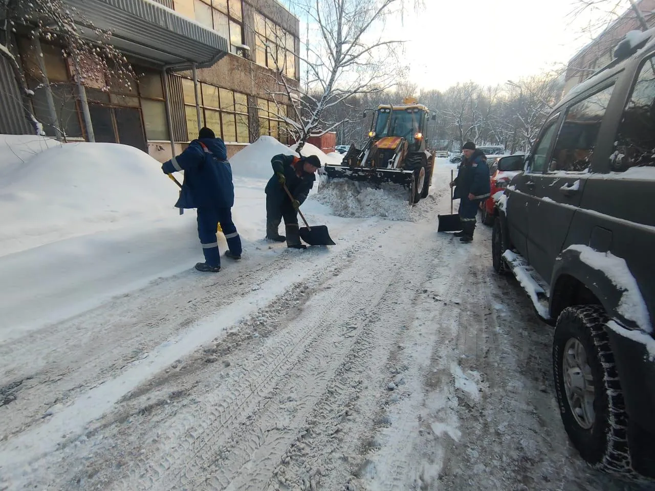 Очистка улиц. Фото: «Мособлэнерго»&nbsp;