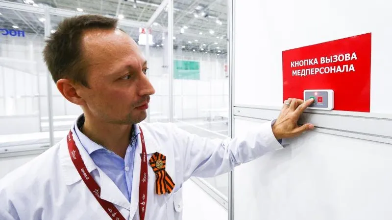 Госпиталь в парке «Патриот» сможет принять более 1,4 тысячи пациентов с коронавирусом