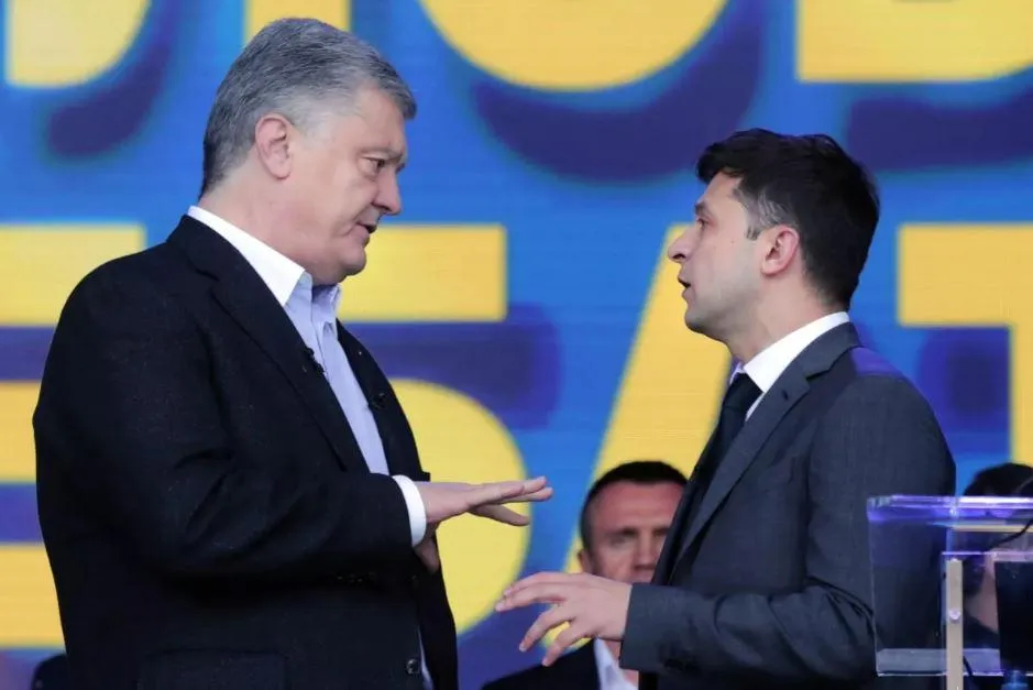 Петр Порошенко и Владимир Зеленский, 2019 год