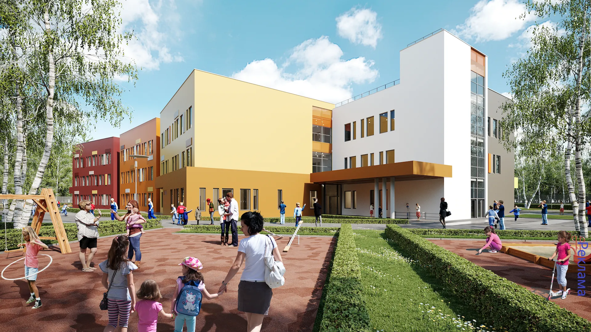 «Город «В лесу» продолжает строительство фундамента 27 корпуса и начал чистовую отделку второго детского сада