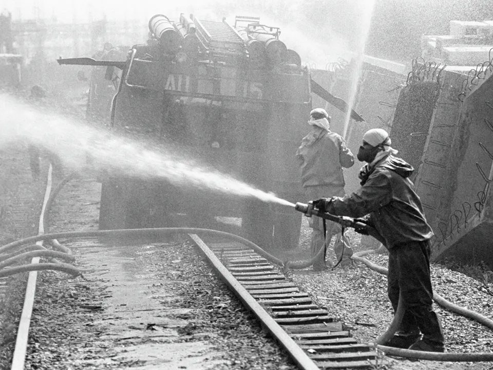 Дезактивация территории Чернобыльской атомной электростанции. Фото: РИА Новости/Виталий Аньков&nbsp;