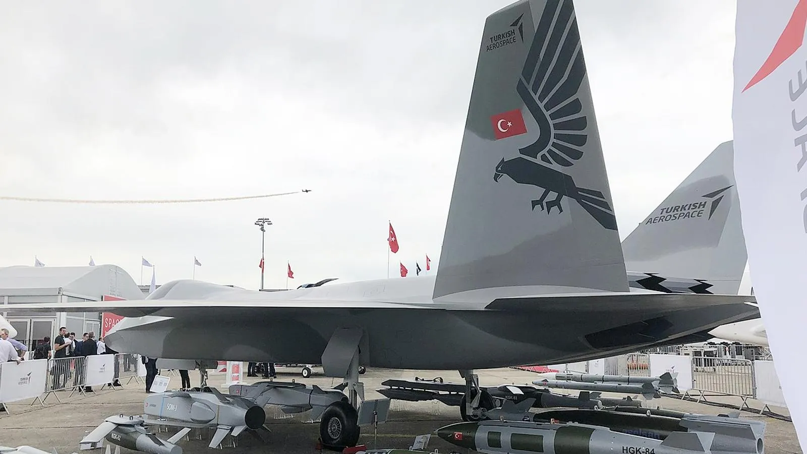 Макет TF-X Kaan, вид сзади, 2019 год