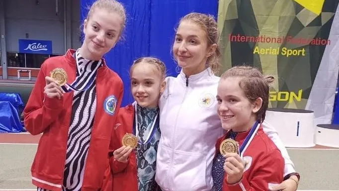 Золото из воздуха: гимнастки из Балашихи завоевали семь медалей на чемпионате Европы
