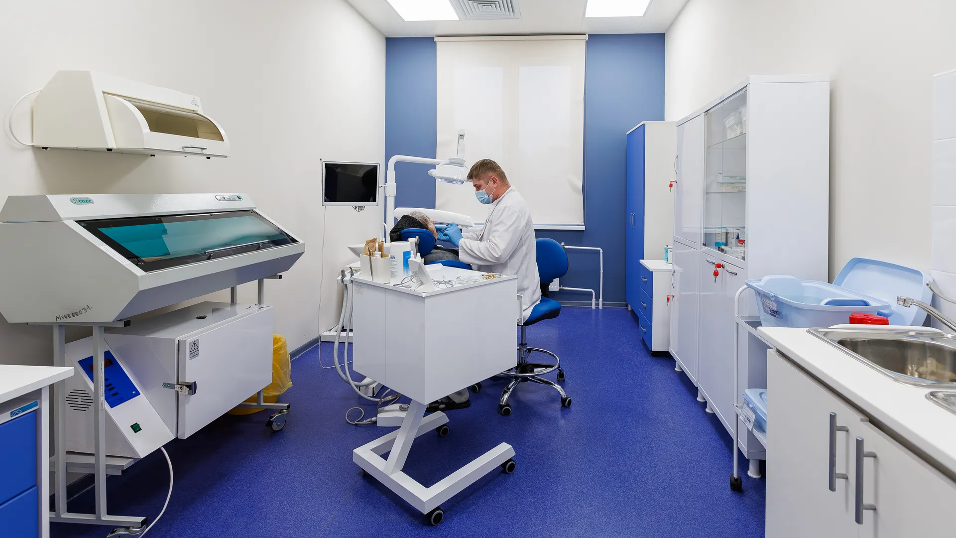 Кабинет стоматолога в новой поликлинике для взрослых микрорайона Лукино-Варино города Лосино-Петровский