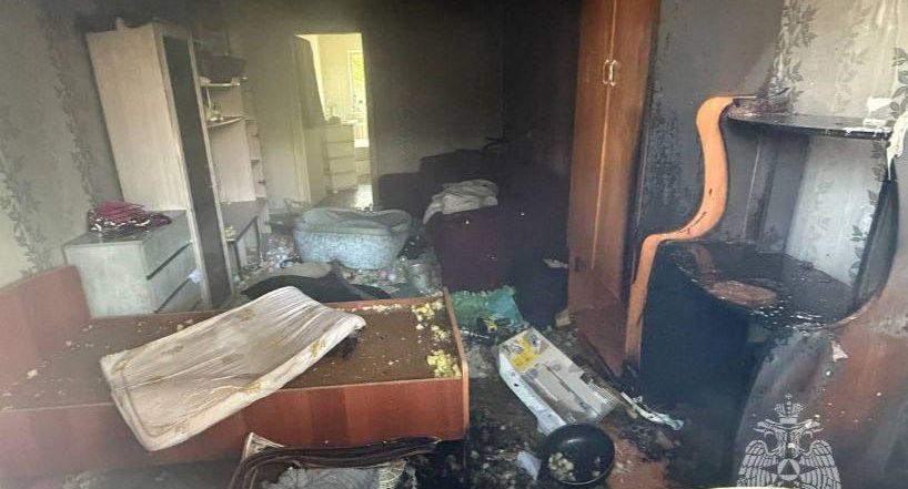 В Иркутской области квартира загорелась из-за детской шалости