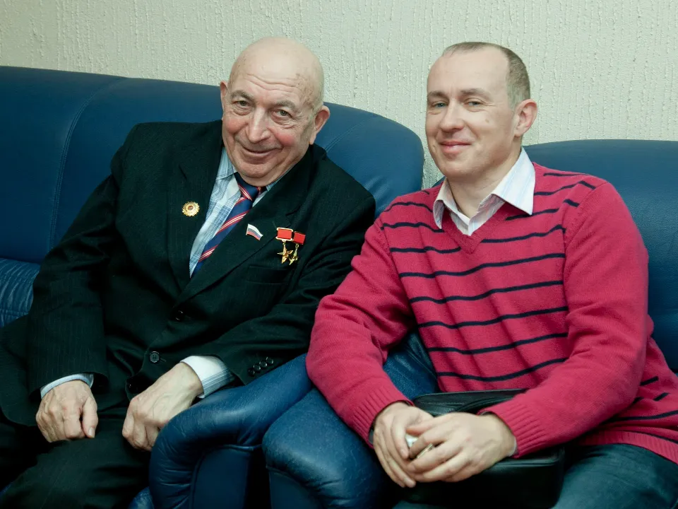 Владимир Ярыгин и журналист Олег Книжник, 2016 год. Фото: Леонид Пухач