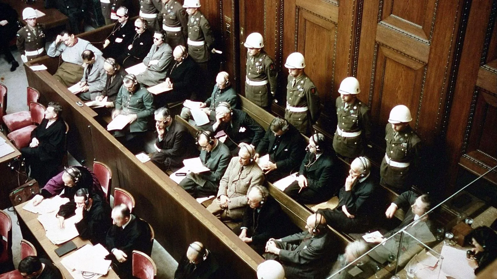 Обвиняемые на Нюрнбергском процессе