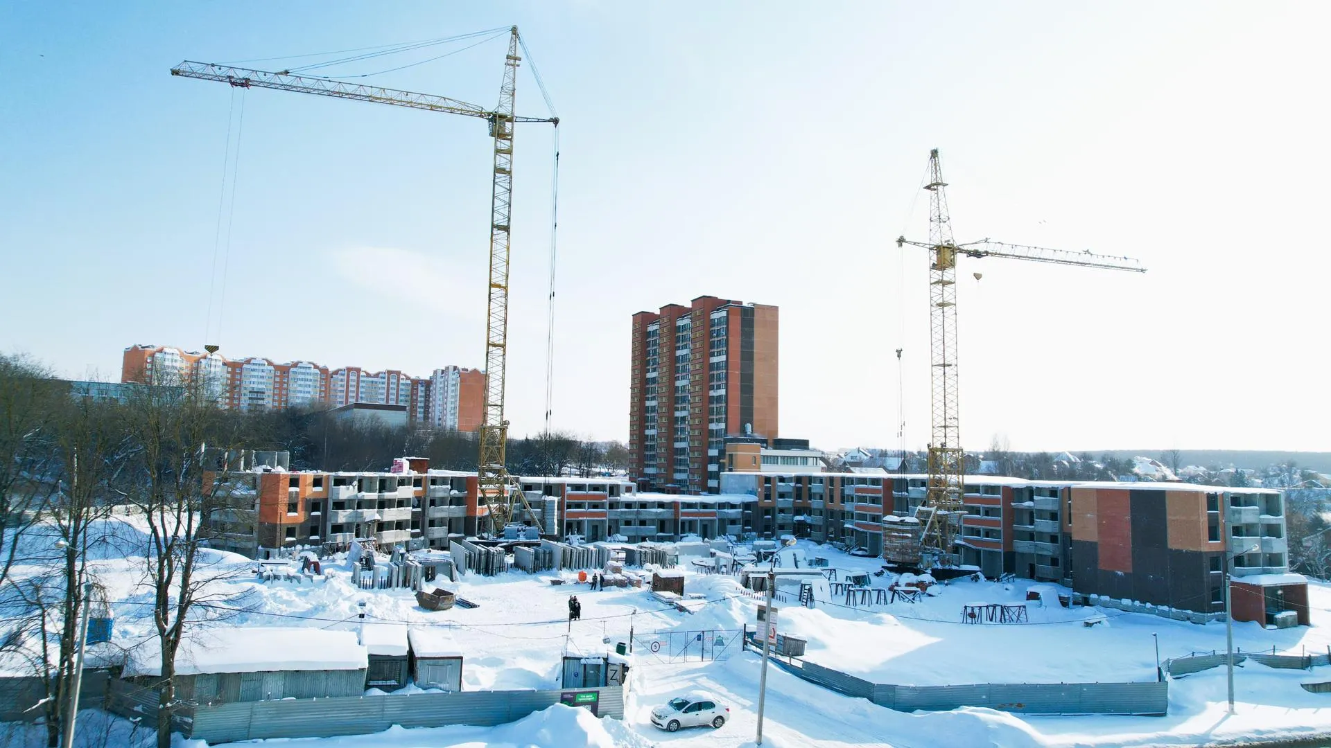 В Домодедово возобновили строительные работы в ЖК «Оптима» на Текстильщиков