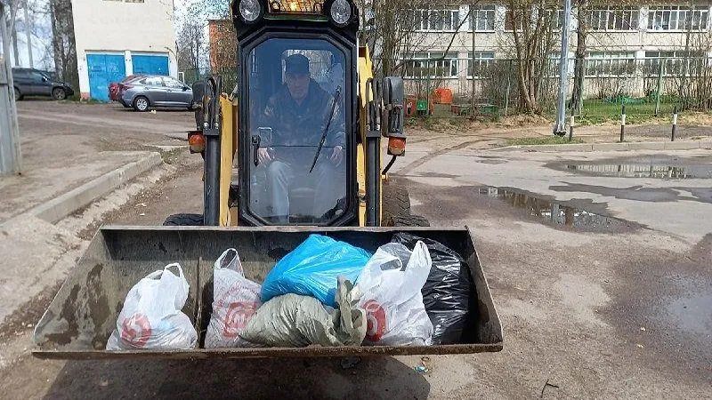 Активистки из Талдома, собравшие мусор, поблагодарили анонимного водителя экскаватора за помощь