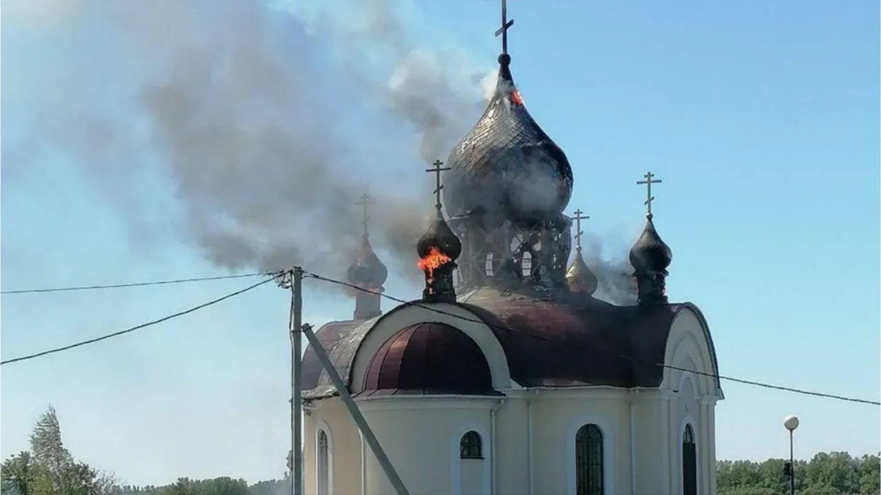 Храм Георгия Победоносца в Белгородской области пострадал от удара БПЛА