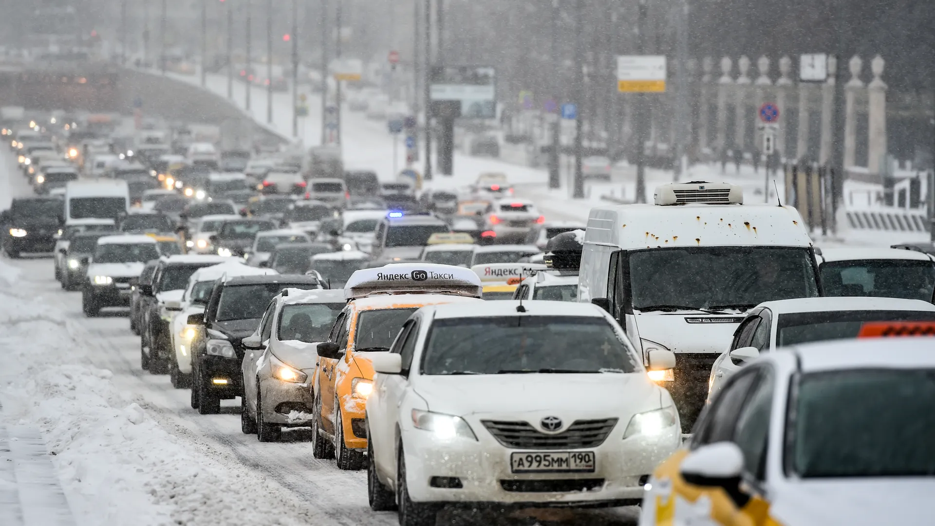 Снегопад в Москве