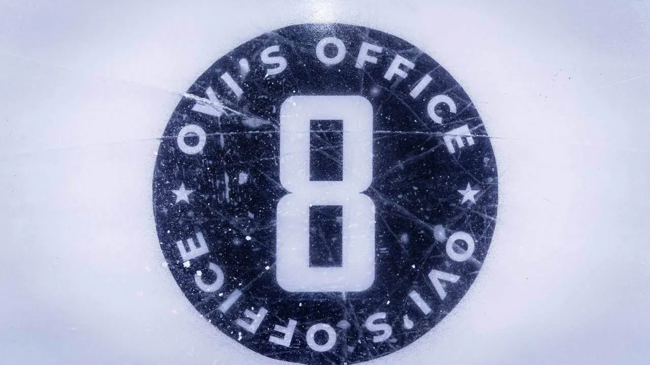 «Вашингтон» нанес логотип, посвященный Овечкину, на тренировочных катках