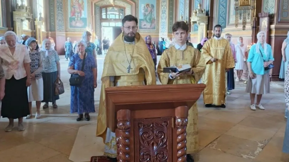 Торжественное богослужение в храме Александра Невского. Фото: t.me/egorievblago