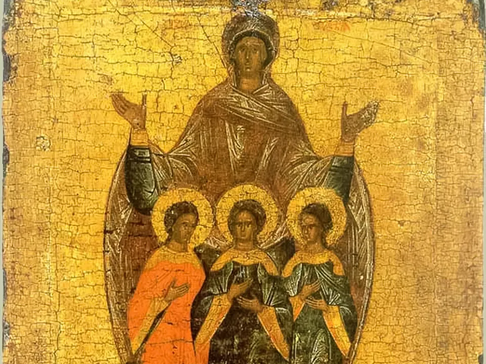 Новгородская икона. XVI век. Государственная Третьяковская галерея. Фото: сommons.wikimedia