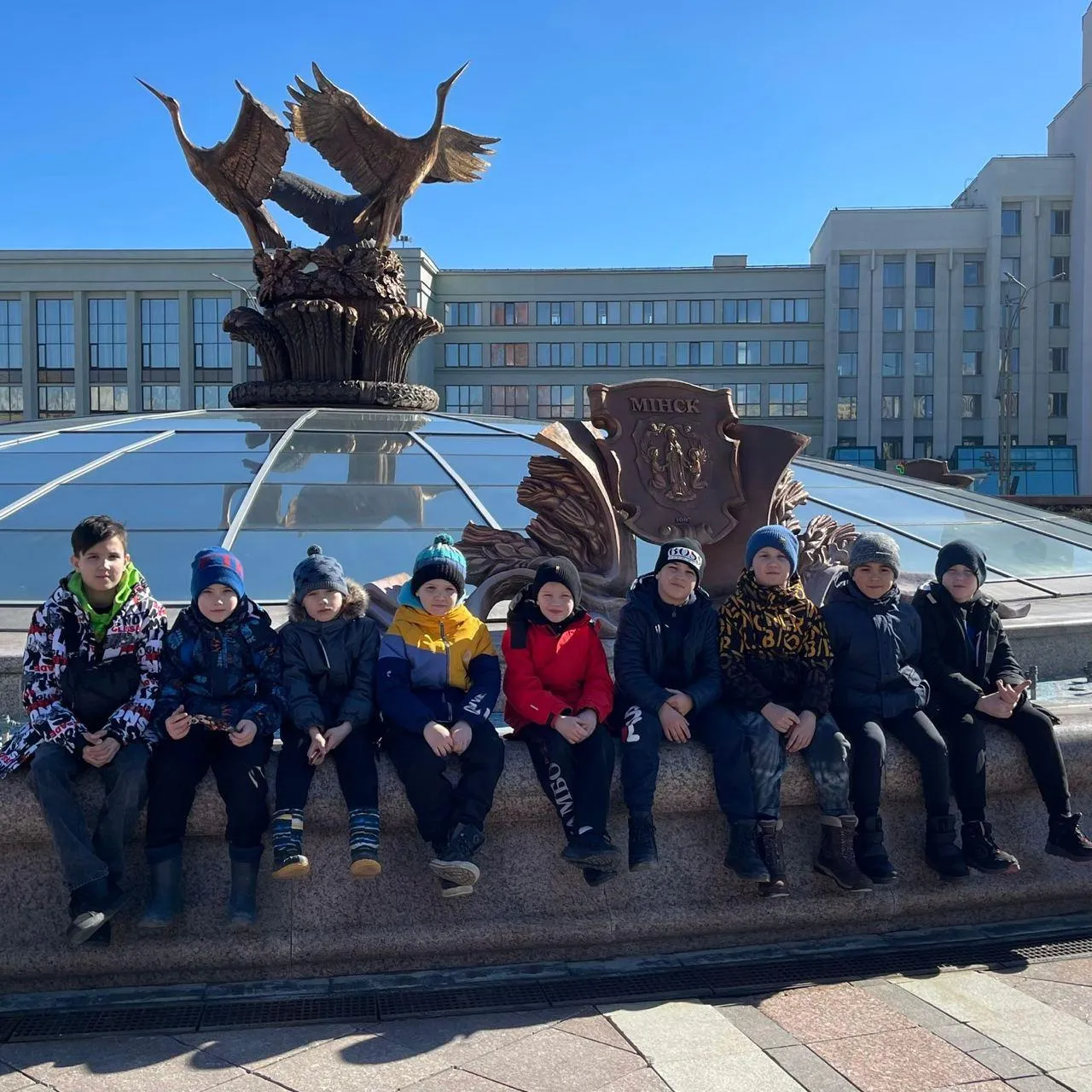 Команда реутовской "Династии" осматривает достопримечательности Минска (март 2023)