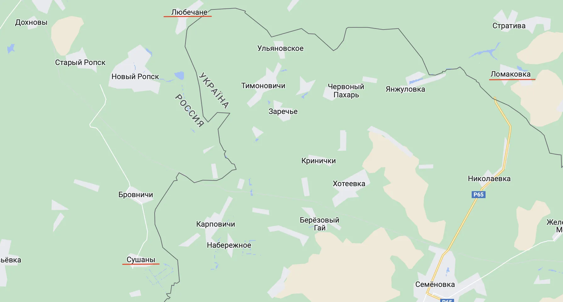 Скриншот Google Maps