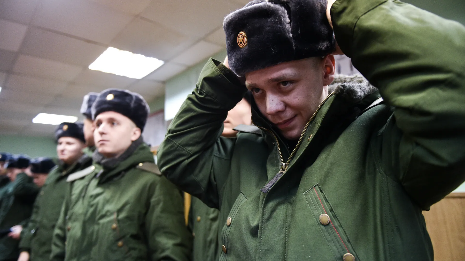 Первый день подмосковных призывников
