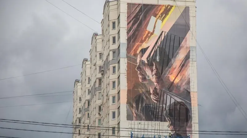 Вызвавшие насмешки граффити «крестики-нолики» в Одинцово признали шедевром