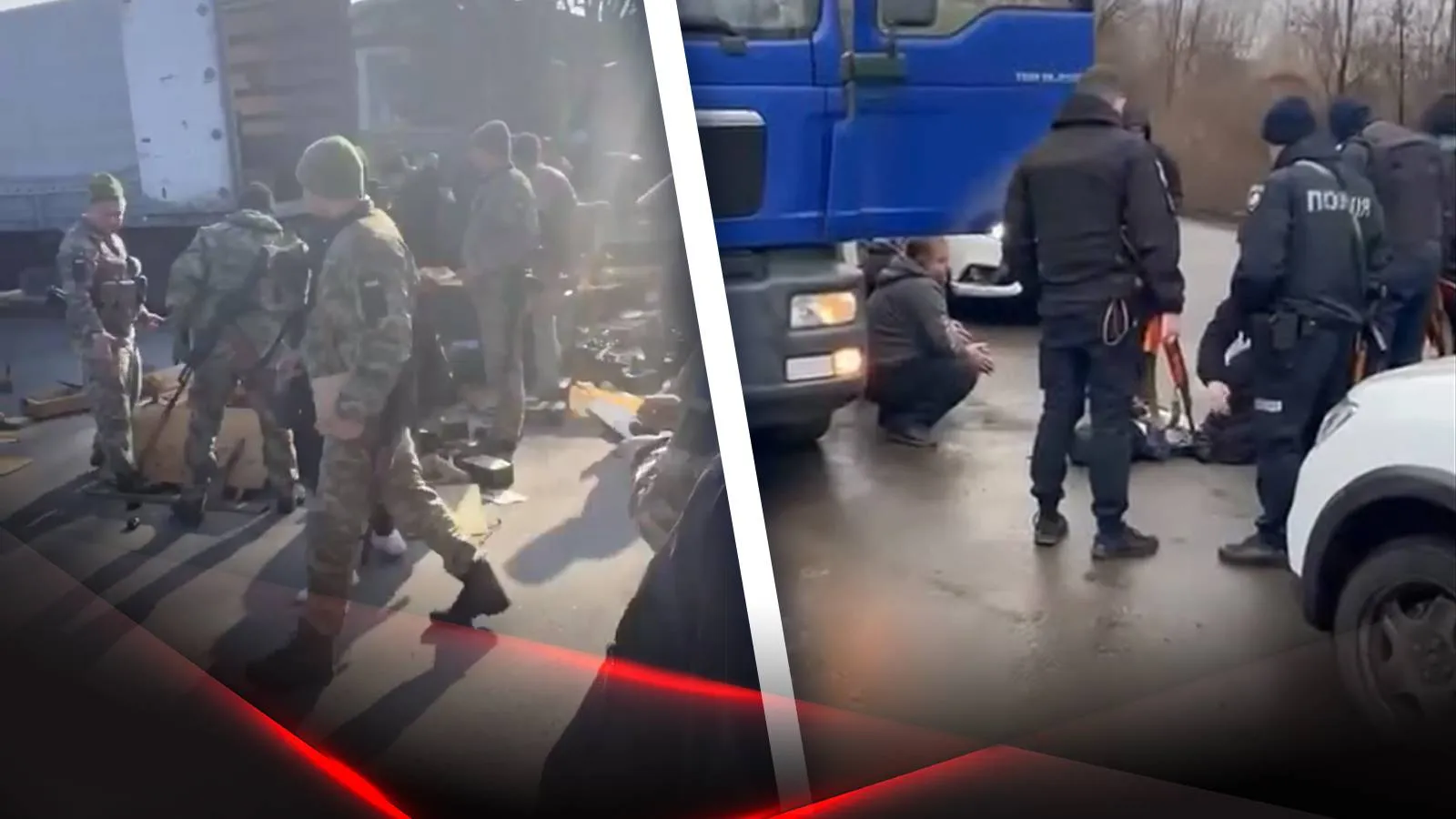 Задержание мародеров на Украине