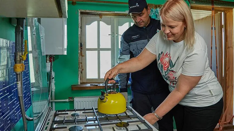 Подключена к газу первая семья, оплатившая работы средствами регионального маткапитала