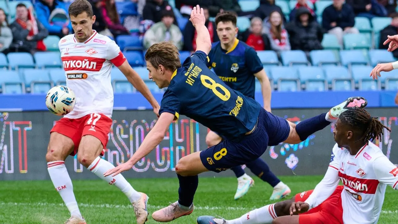 фрагмент матча «Сочи» — «Спартак»