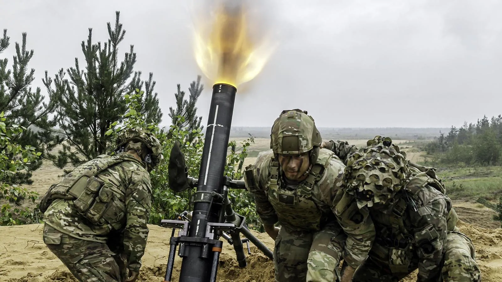Учения НАТО в Латвии. Фото: Staff Sgt. Oscar Gollaz