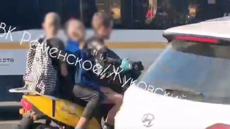 Дети – нарушители на скутере чуть не устроили несколько аварий в Жуковском