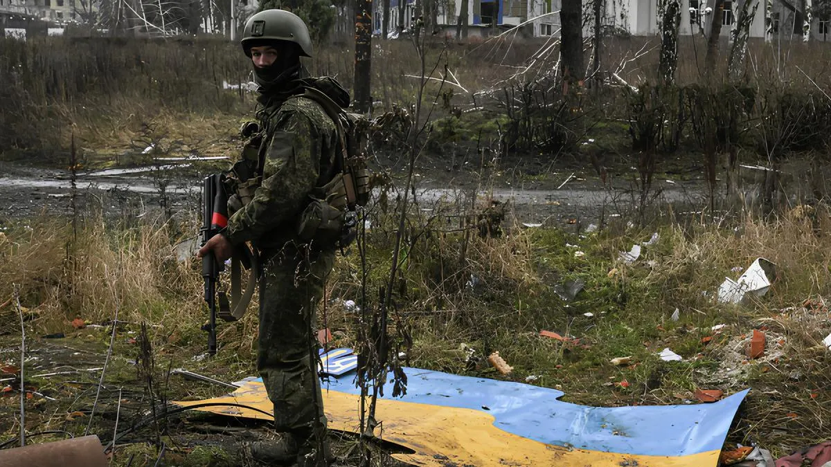 Военнослужащий группировки войск «Центр» в Красноармейске в ДНР. Станислав Красильников