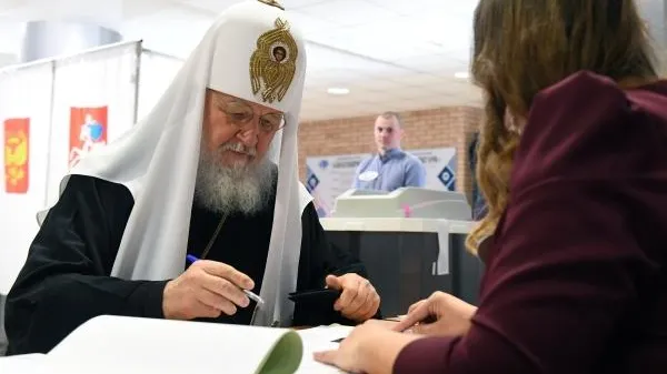 Патриарх Кирилл проголосовал в одинцовском филиале МГИМО