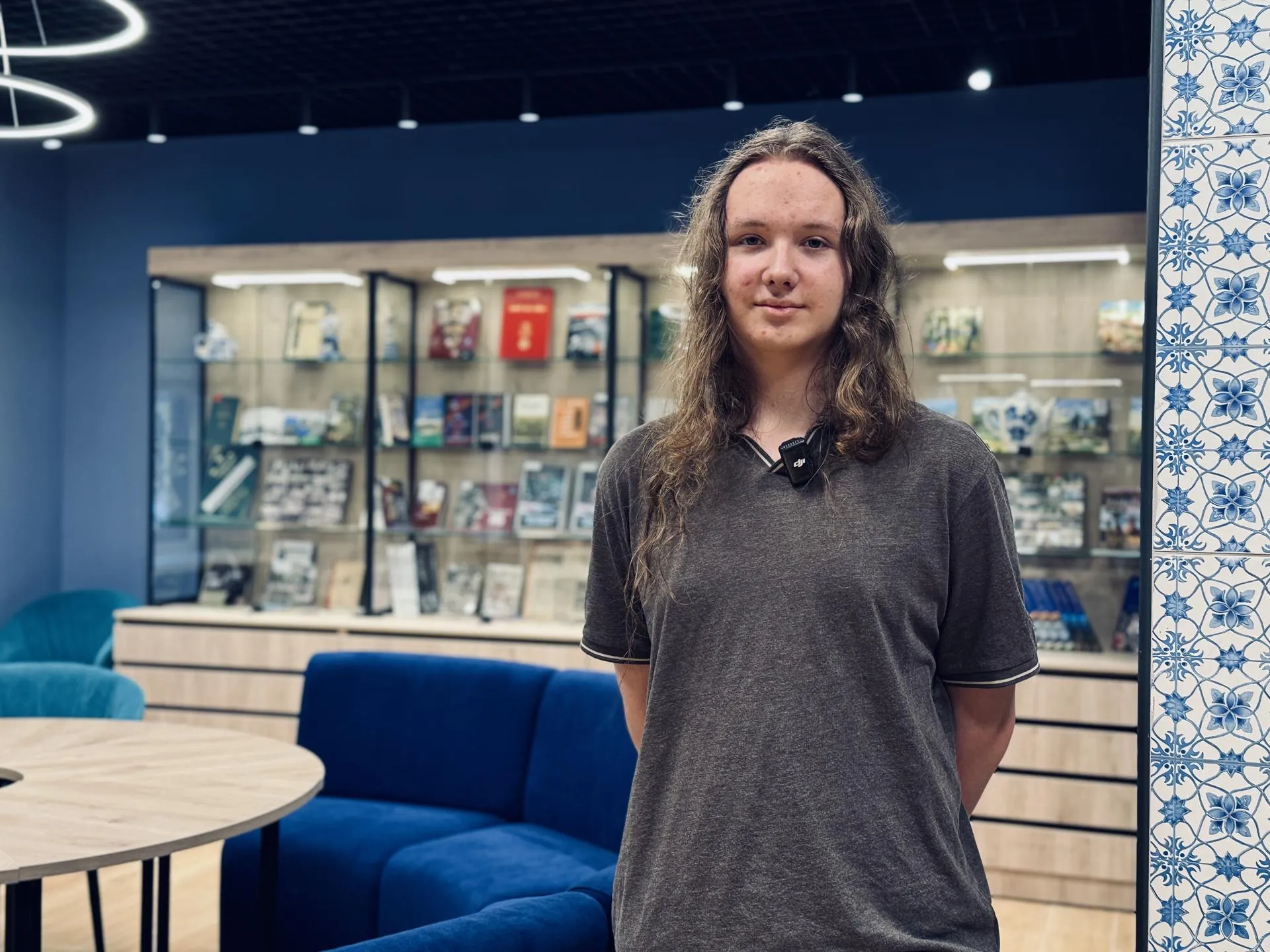 Федор Папушев, посетитель библиотеки. Фото: МедиаБанк Подмосковья/Ольга Стаферова