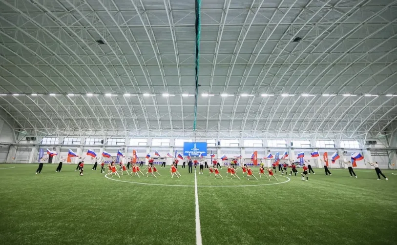 Футбольный манеж в Домодедово. Фото: Константин Семенец