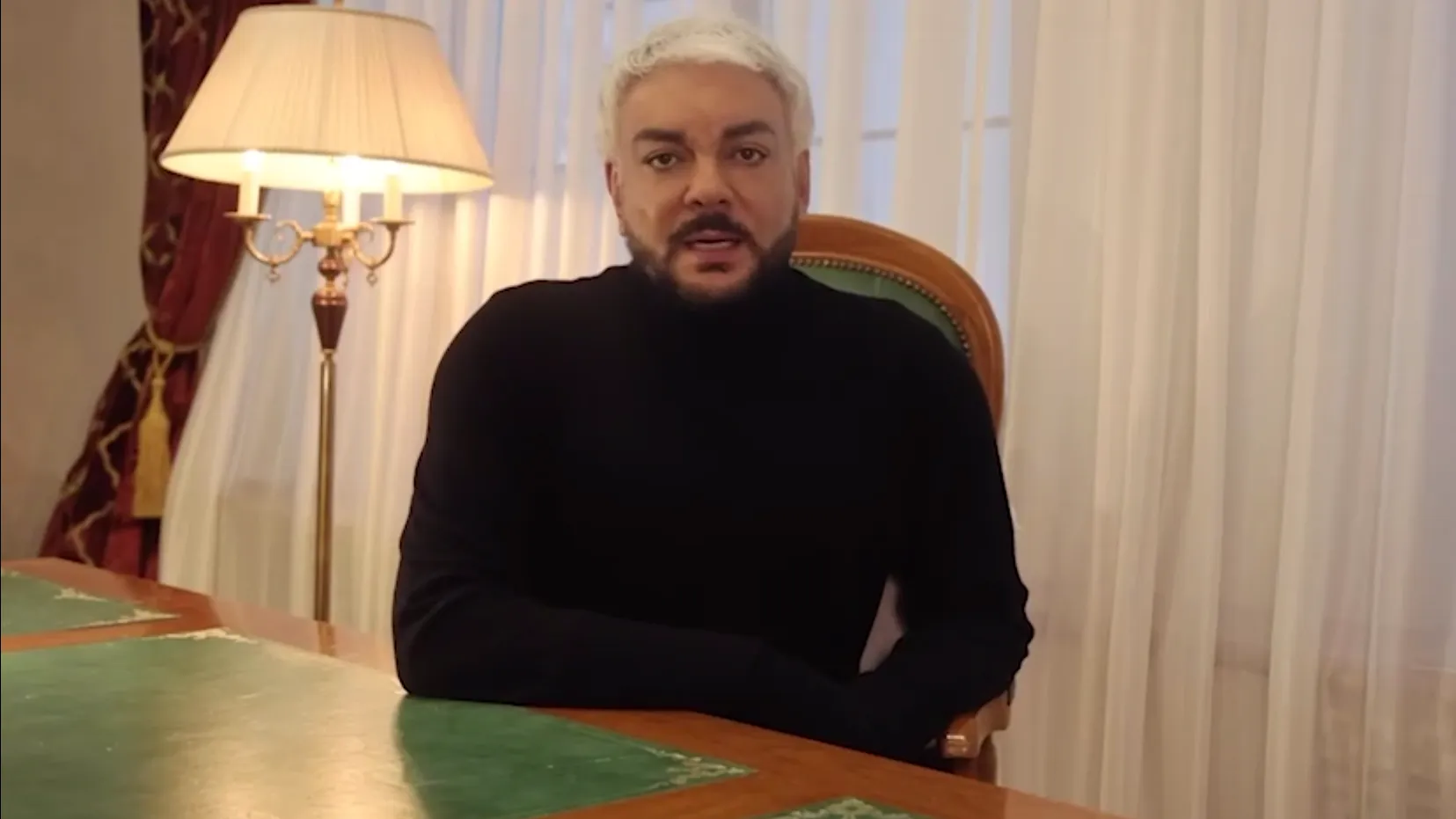 Скриншот видеообращения Народного артиста РФ Филиппа Киркорова