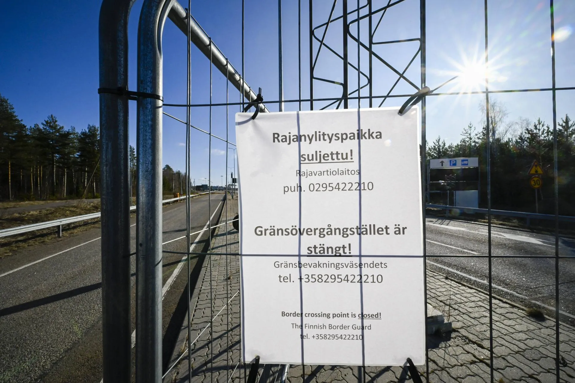 На границе Финляндии с Россией. IMAGO/Markku Ulander