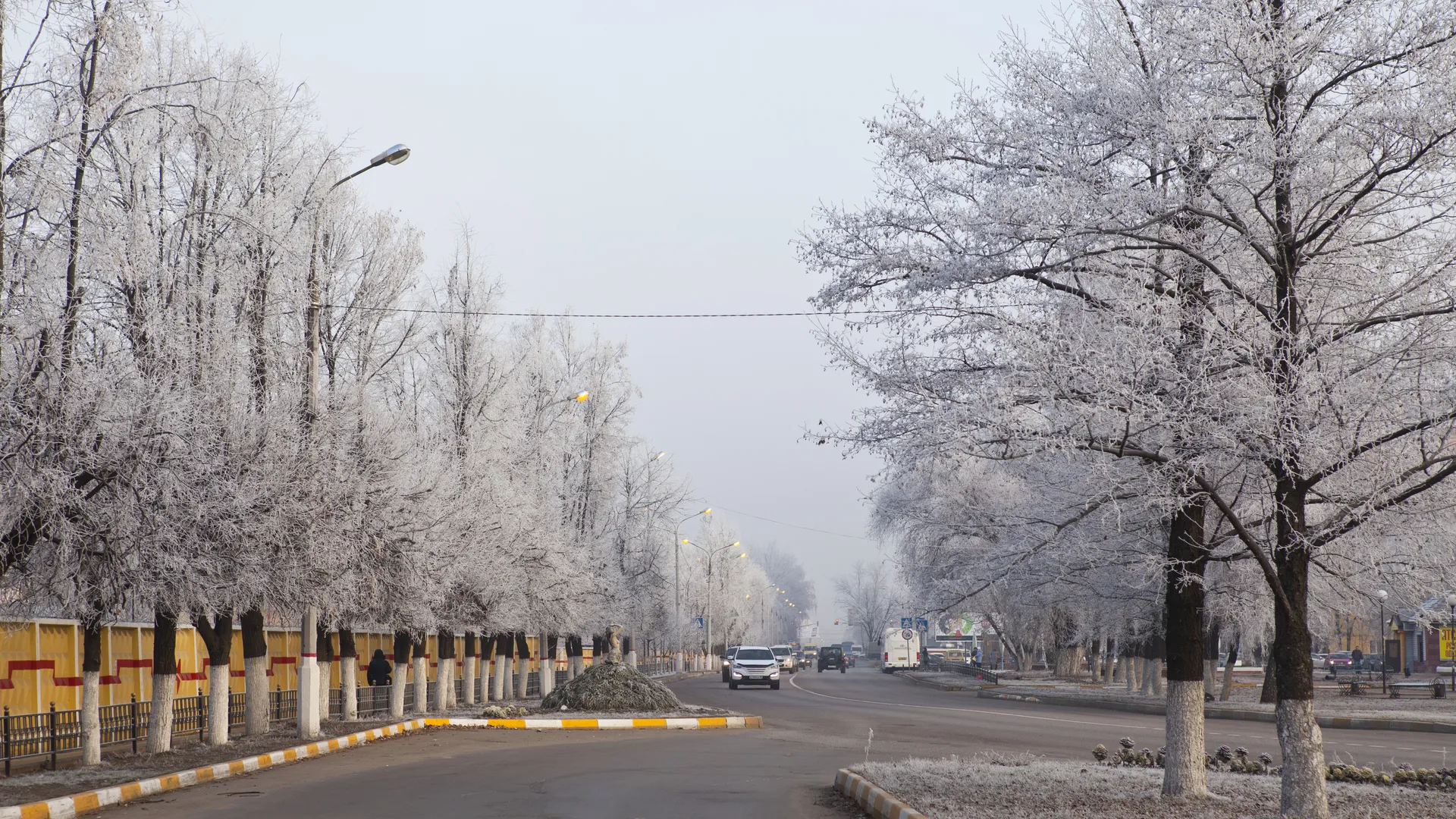 Морозная погода в Раменском