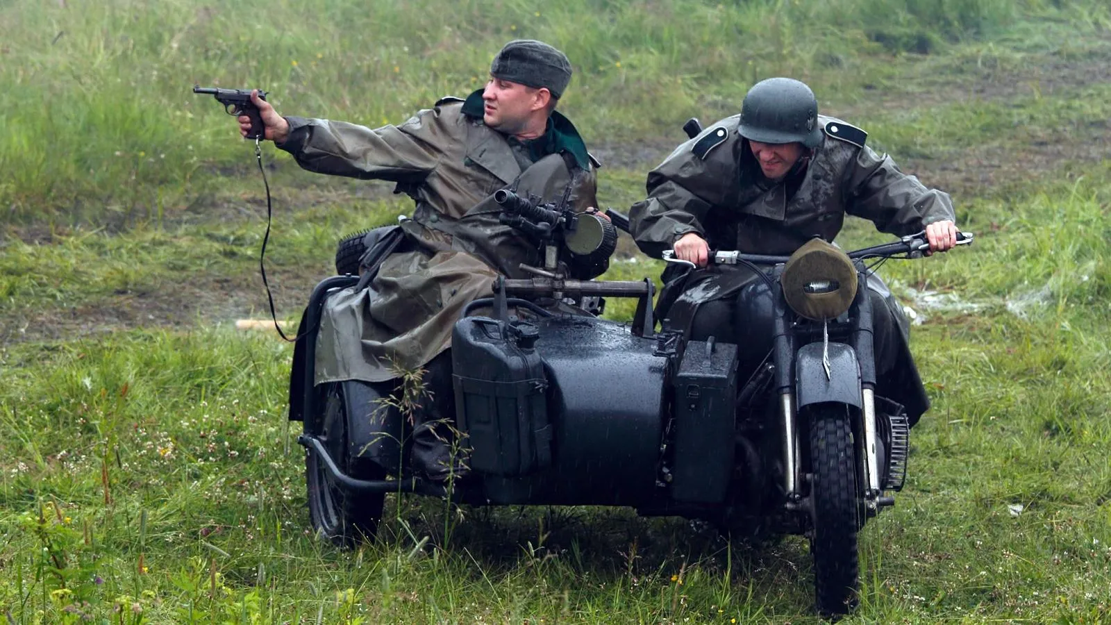 Участники военно-исторической реконструкции, Ленинградская область. Photoagency Interpress
