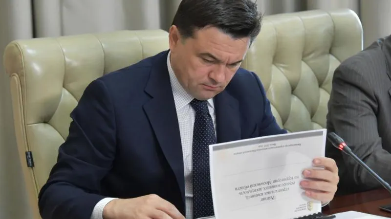 Встреча губернатора со строителями прошла в Подмосковье