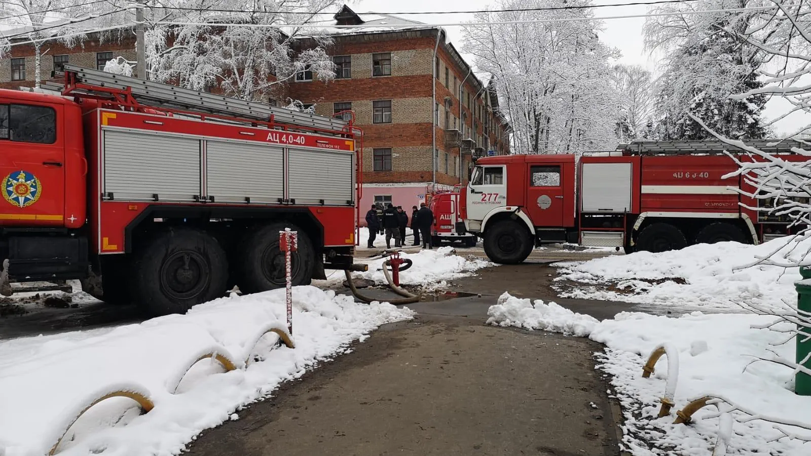 В подмосковном поселке Монино на пожаре спасли женщину