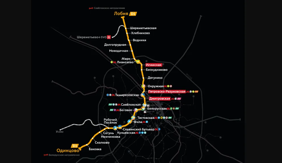 Источник: mcd.mosmetro.ru/ Новая карта МЦД в Подмосковье