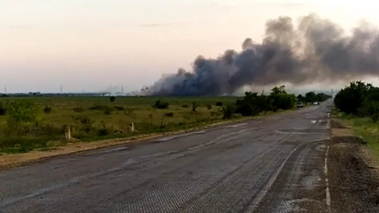 ГУР взяло на себя ответственность за пожар на Кировском полигоне в Крыму