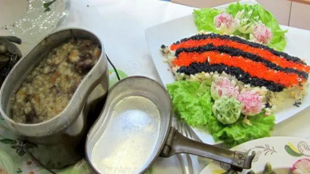 Георгиевскую ленту из икры сделали на конкурсе в Реутове