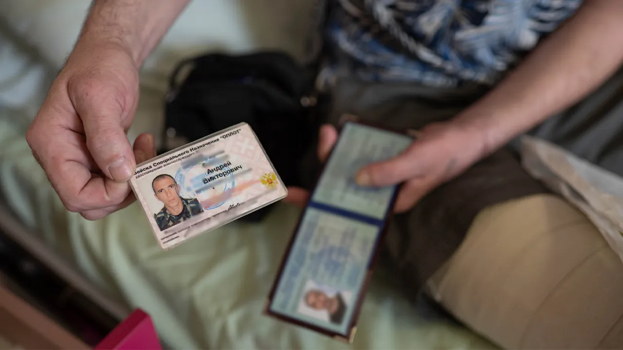 Такое было удостоверение ополченца в 2014 году
