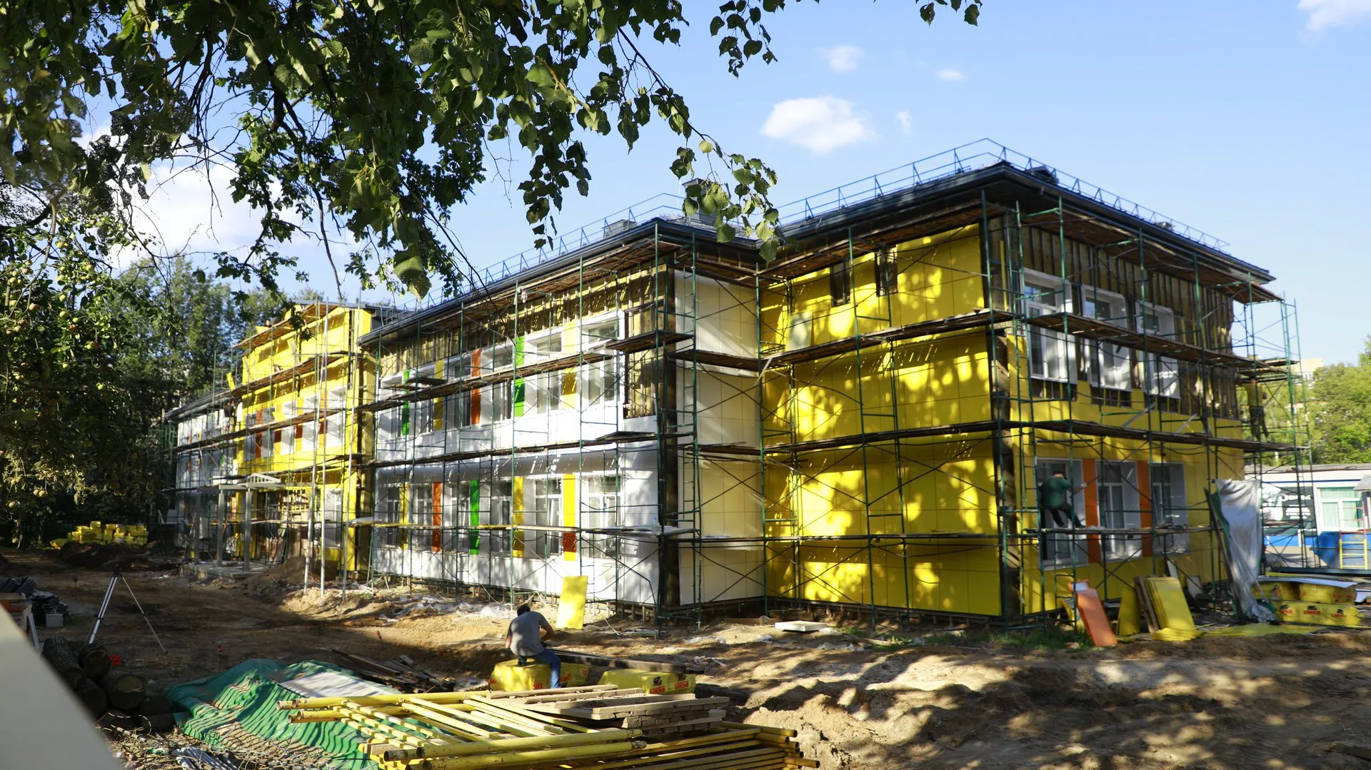 Фото: администрация НФ ГО.&nbsp;Ход капремонта начальной школы