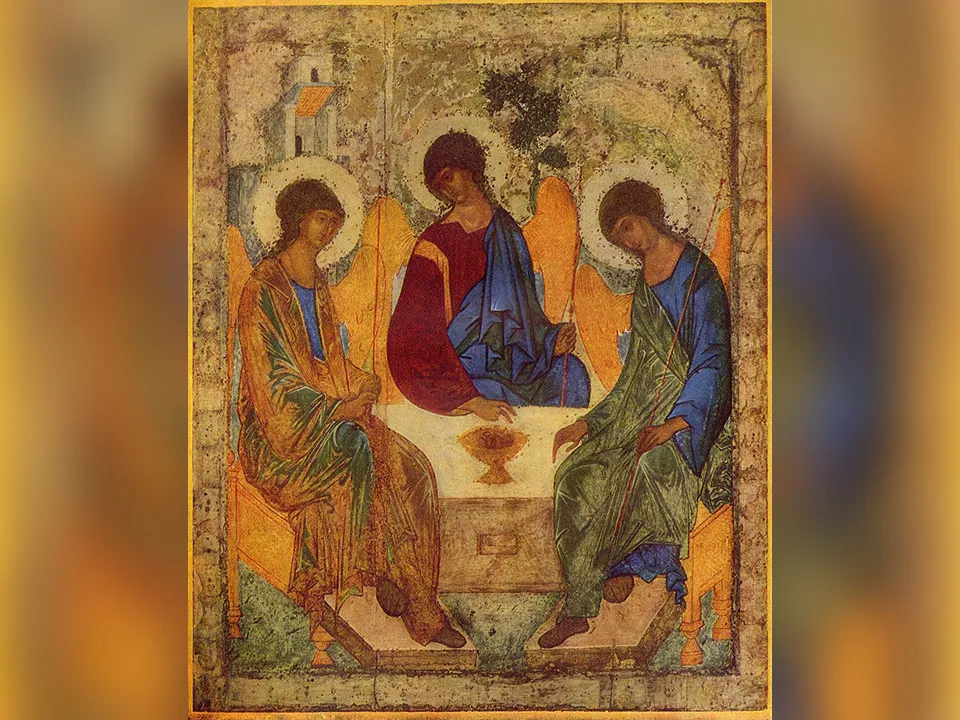 «Троица». Икона Андрея Рублева, 1411 год. Фото: сommons.wikimedia