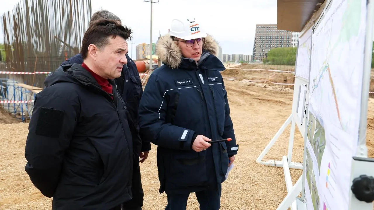 Губернатор Подмосковья проверил работу развязки между Каширским и Володарским шоссе