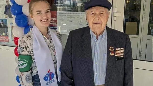 Ветераны ВОВ проголосовали на выборах губернатора в Одинцове