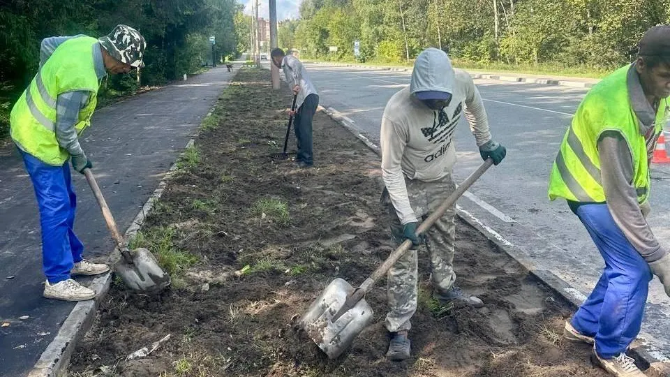 В Дубне продолжается активное благоустройство тротуаров